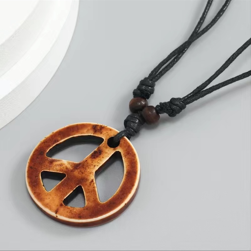 Peace Sign Unisex Necklace NWT